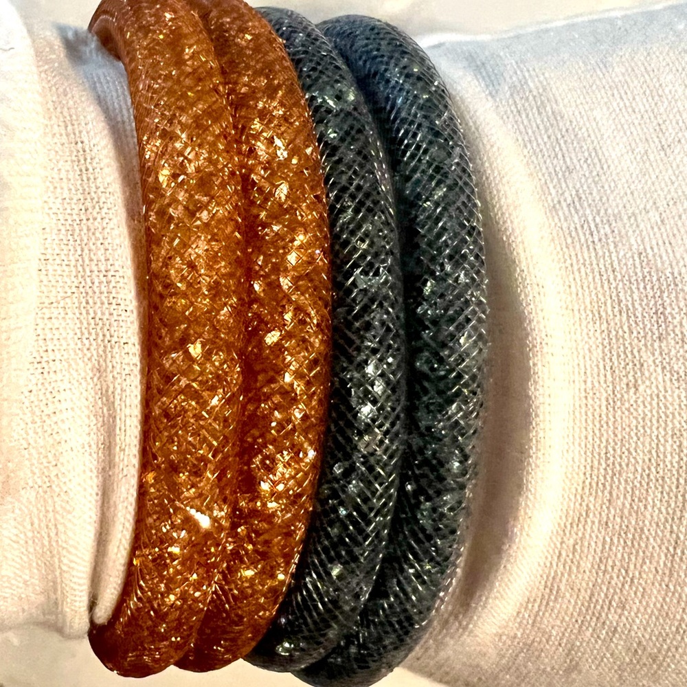 Swarovski Gorgeous Bracelets! Mesh with crystals inside! Price is for BO…